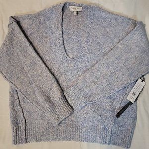 MICHAEL STARS - Marled Confetti Long Sleeve V-Neck Crop Pullover Sweater